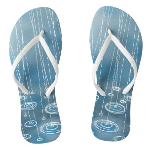 Rain Storm Blue Badesandalen