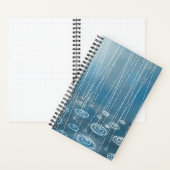 Rain Storm Blue Notizblock (Innen)