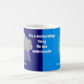 Rain Sunshine Parade Meteorologie lustig Brauch Kaffeetasse (Mittel)