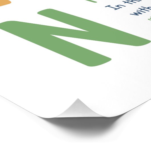 RAIN Technique Mindset Klassenzimmer Poster (Ecke)