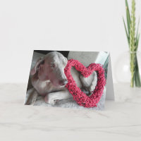 Rain the Weimaraner Dog's Valentine Day Card