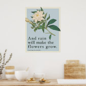 Rain Will Make The Flowers Grow - Les Miserables  Poster (Küche)