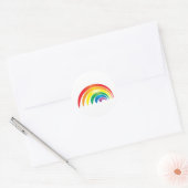 Rainbo Runder Aufkleber (Umschlag)