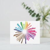 Rainboom Postkarte (Stehend Vorderseite)