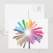 Rainboom Postkarte (Vorne/Hinten)