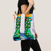 Rainboots doppelseitige Tote-Tasche Tasche (Von Nahem)