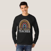 Rainbow 100th Day Of 2nd Grade Teacher 100 Days Of T-Shirt (Vorne ganz)