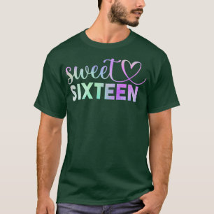 Rainbow 16. Geburtstag 16 Teen Sweet Siteen T-Shirt