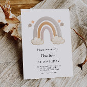 Rainbow 1. Geburtstag, Einladung