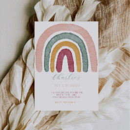 Rainbow 1. Geburtstag, Einladung