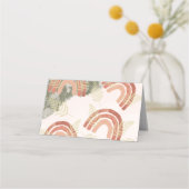 Rainbow 1. Geburtstag Platzkarte (Rückseite)