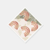 Rainbow 1. Geburtstag Serviette (Ecke)