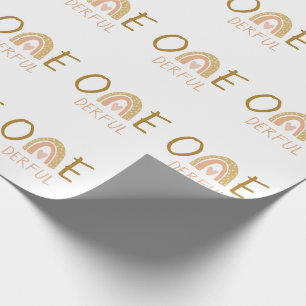 Rainbow 1st Birthday Onederful Birthday Favoriten Geschenkpapier