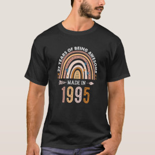 Rainbow 27 Jahre alt Made in 1995 27. Geburtstag W T-Shirt