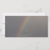 Rainbow 3 Beileid Vielen Dank Foto Card Dankeskarte (Rückseite)