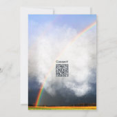 Rainbow 3. Geburtstags-Party Einladung (Rückseite)