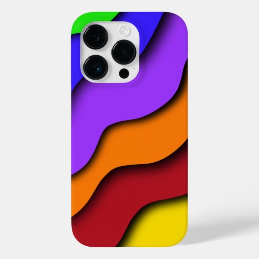 Rainbow 3D Cut Case-Mate iPhone Hülle (Rückseite)