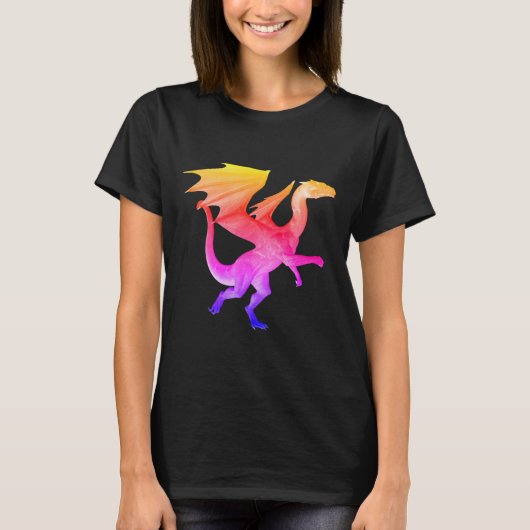Rainbow 3D Dragon T-Shirt (Vorderseite)