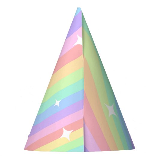 Rainbow 3rd Birthday Colorful Third Partyhütchen (Rückseite)