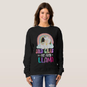 Rainbow 3rd Grade No Prob Llama 100th Day of Schoo Sweatshirt (Vorne ganz)