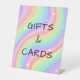 Rainbow 4th Birthday Decor Gifts Cards Sockelschild