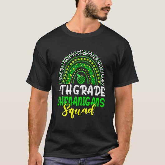 Rainbow 4The Grade Shenanigans Squad St Patricks D T-Shirt (Vorderseite)