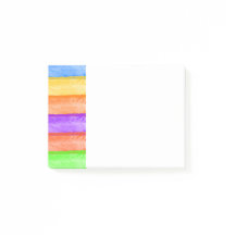 Rainbow 4x3 Post It Notes