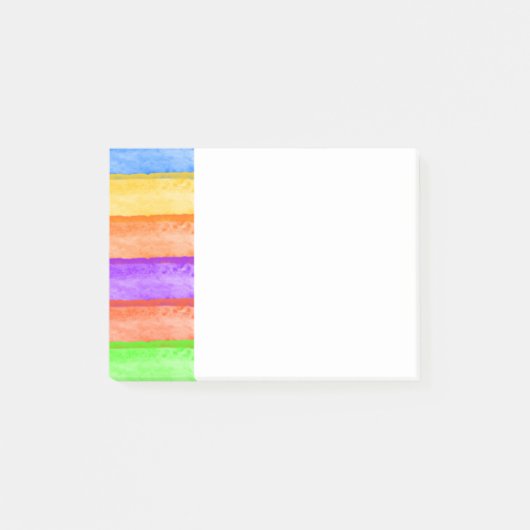 Rainbow 4x3 Post It Notes Post-it Klebezettel (Vorderseite)
