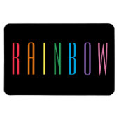 RAINBOW 4x6 Flexible Magnet / Schwarz (Horizontal)