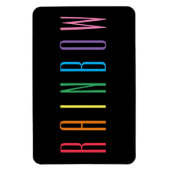 RAINBOW 4x6 Flexible Magnet / Schwarz (Vertikal)