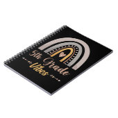 Rainbow 5. Klasse Vibes Rainbow Zurück zur Schule Notizblock (Linke Seite)