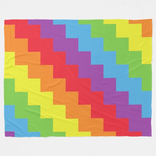Rainbow 60x80 Fleece Blanket (Vorderseite (Horizontal))