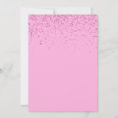 Rainbow 6. Geburtstagsparty Girl Foil Einladung (Rückseite)