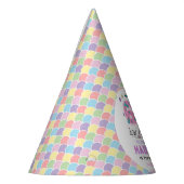 Rainbow 7th Birthday | I Was 6, Now 7 | Kids Partyhütchen (Links)