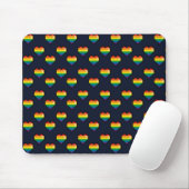 Rainbow 8 Bit Herzmuster Mousepad (Mit Mouse)