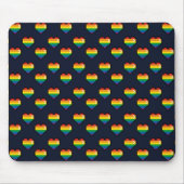 Rainbow 8 Bit Herzmuster Mousepad (Vorne)