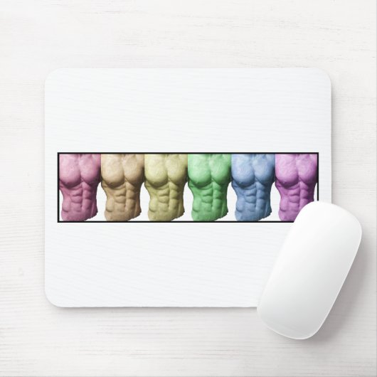 Rainbow Abs Mousepad (Mit Mouse)