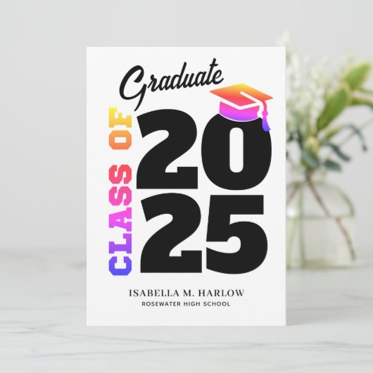 Rainbow Abschluss Ankündigung (Stehend Vorderseite)