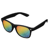rainbow abstract gradient party sunglasses partybrille (Schrägansicht)