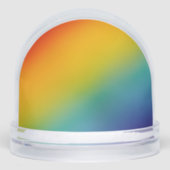rainbow abstract gradient snow globe schneekugeln (Vorderseite)