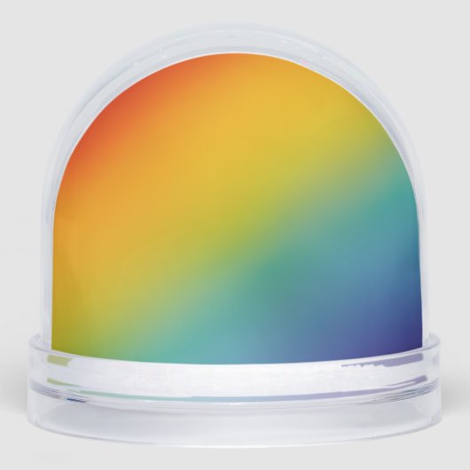 rainbow abstract gradient snow globe schneekugeln (Vorderseite)