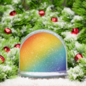rainbow abstract gradient snow globe schneekugeln (Weihnachten)
