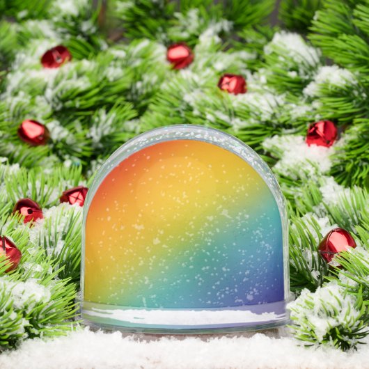 rainbow abstract gradient snow globe schneekugeln (Weihnachten)