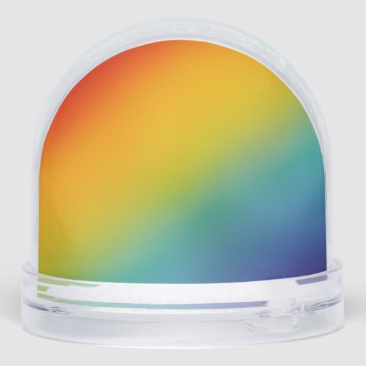 rainbow abstract gradient snow globe schneekugeln (Rückseite)