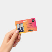 Rainbow Abstrakt Business Foto Identification ID Ausweis (Handheld)