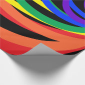 Rainbow Abstrakt Colour Wrapping Paper Geschenkpapier (Ecke)
