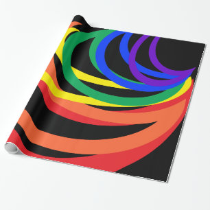 Rainbow Abstrakt Colour Wrapping Paper Geschenkpapier
