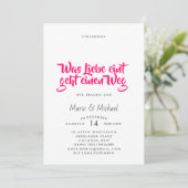 Rainbow abstrakt ehrlich einladung (Stehend Vorderseite)