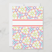 Rainbow abstrakt ehrlich einladung (Rückseite)