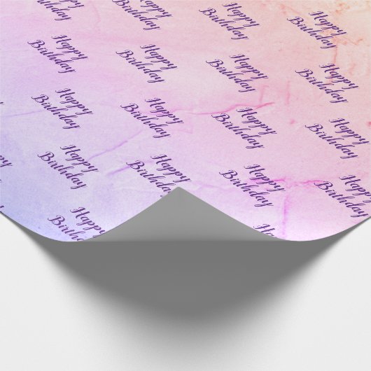 Rainbow Abstrakt Geburtstag Geschenkpapier (Ecke)